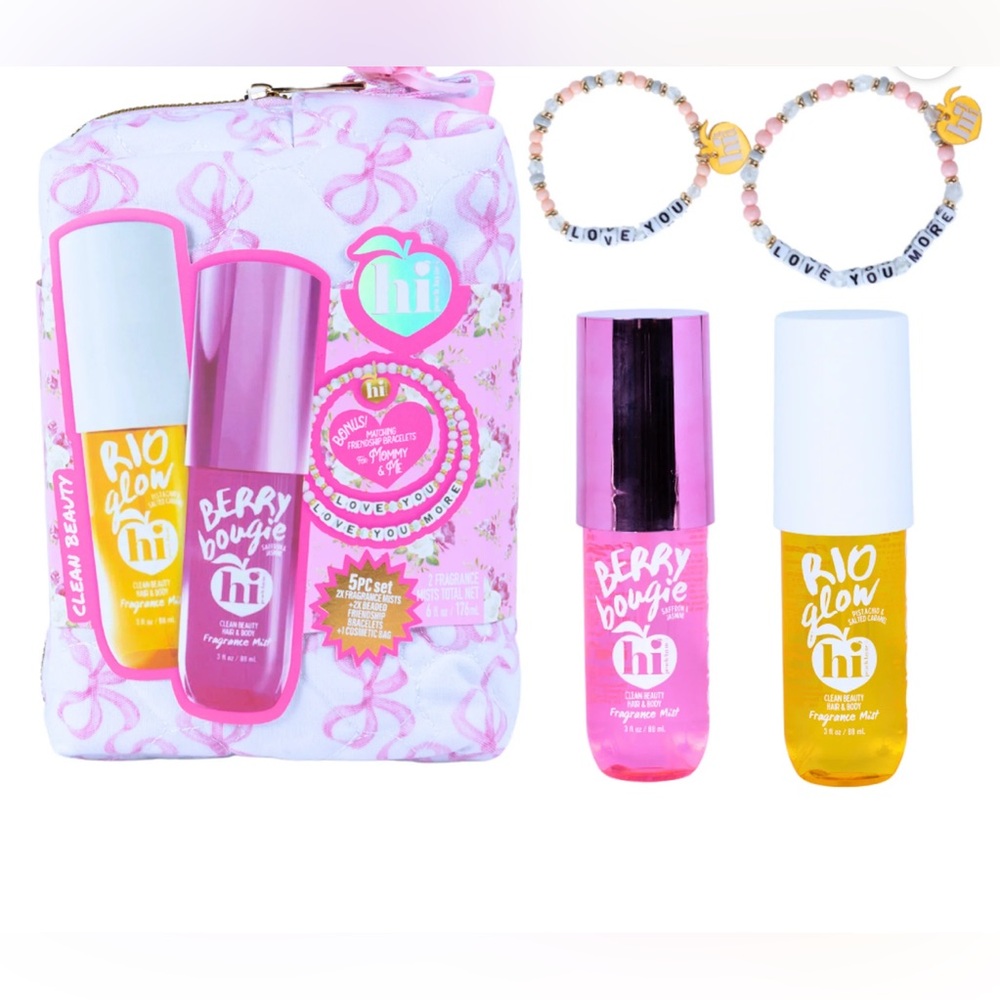 Hi Peach Layne Mommy & Me 5 Piece Fragrance Mist Set, Brand New.